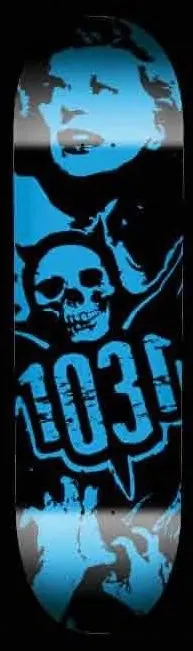 1031 Tijuana Terror (Blue Dip) deck in the 1031 2011 Spring Catalog