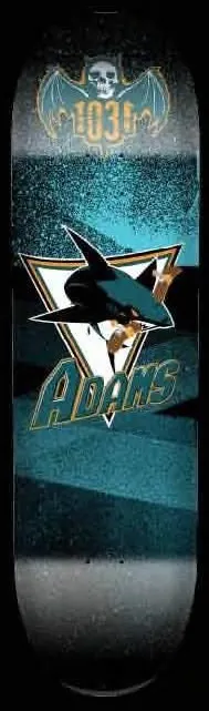 1031 Adams Jock-O-Rama (Sharks) deck in the 1031 2011 Spring Catalog