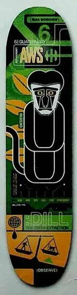 Alien Workshop Dill Sixth Extinction deck in the Alien Workshop 1999-2000 Catalog