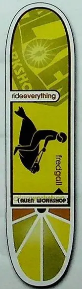 Alien Workshop Gall Ride Everything deck in the Alien Workshop 1999-2000 Catalog
