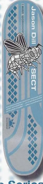 Alien Workshop Dill Blue Steel deck in the Alien Workshop Catalog 1998 Fall Winter