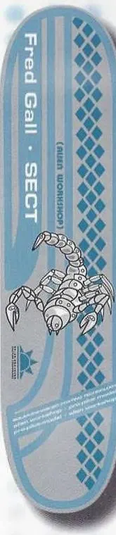 Alien Workshop Gall Blue Steel deck in the Alien Workshop Catalog 1998 Fall Winter