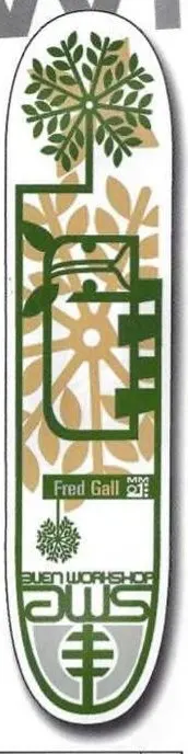 Alien Workshop Gall White deck in the Alien Workshop Catalog 1999 Spring