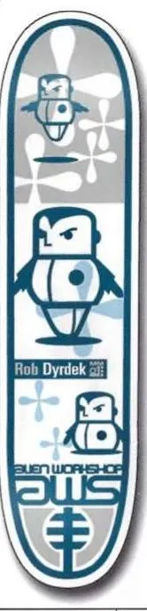 Alien Workshop Dyrdek White deck in the Alien Workshop Catalog 1999 Spring