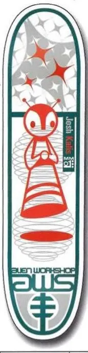 Alien Workshop Kalis White deck in the Alien Workshop Catalog 1999 Spring