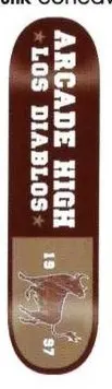 Arcade Arcade High Los Diablos (Brown) deck in the Arcade 2002 Spring Catalog