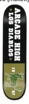 Arcade Arcade High Los Diablos (Olive) deck in the Arcade 2002 Spring Catalog