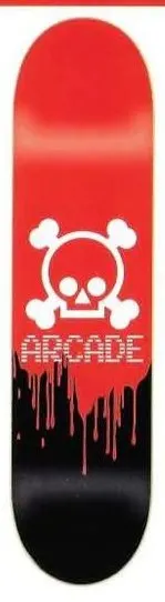 Arcade Skull Blood (Black) deck in the Arcade 2002 Winter