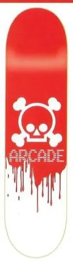 Arcade Skull Blood (White) deck in the Arcade 2002 Winter