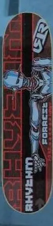 Rhythm Kirby Robots deck in the Atlas Distribution Flyer 2001