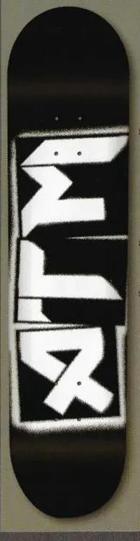 ATM Stencil (Black) deck in the ATM Click Catalog 2001