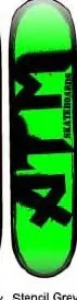 ATM Click Stencil (Green) deck in the ATM Click Catalog 2011