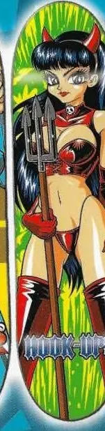 Hook-Ups Devil Girl deck in the Birdhouse Distribution 1999