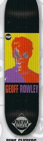 Flip Rowley Posterized Series deck in the Blitz Distribution 2000 Fall