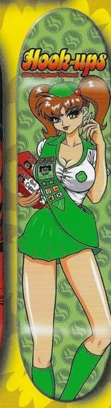 Hook-Ups Cigarette Scout Girl deck in the Blitz Distribution 2000 Fall