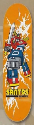 Birdhouse Santos Robot deck in the Blitz Distribution 2003 Fall