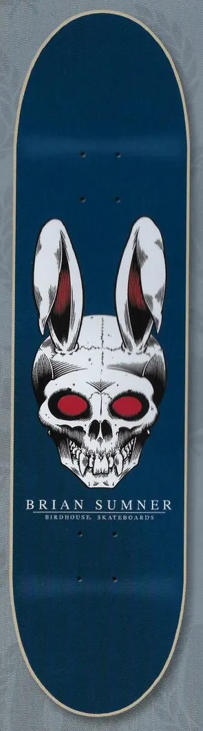 Birdhouse Sumner Rabbit Skull deck in the Blitz Distribution 2004 Fall