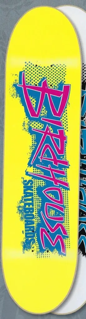 Birdhouse 80's Logo (Yellow) deck in the Blitz Distribution 2004 Fall