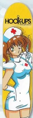 Hook-Ups Nurse Girl Sakura deck in the Blitz Distribution 2004 Spring