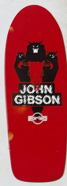 Zorlac Gibson deck in the The Disposable Skateboard Bible (Sean Cliver)