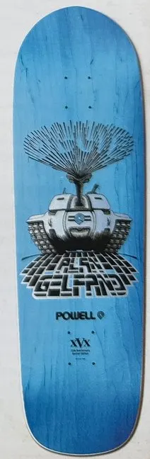 Powell Peralta Gelfand Tank deck in the The Disposable Skateboard Bible (Sean Cliver)