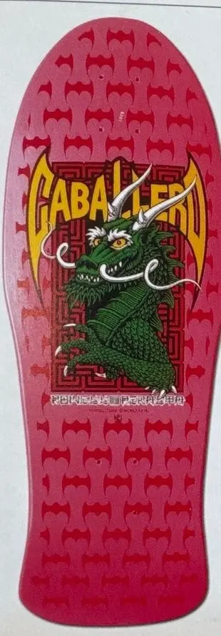 Powell Peralta Caballero Chinese Dragon deck in the The Disposable Skateboard Bible (Sean Cliver)