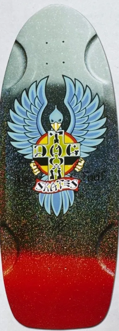Dogtown Dogtown cross with bird deck in the The Disposable Skateboard Bible (Sean Cliver)