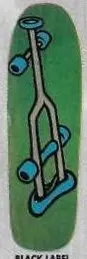 Black Label Crutch Deck deck in the Cali4nia Skate Express 1991 #64
