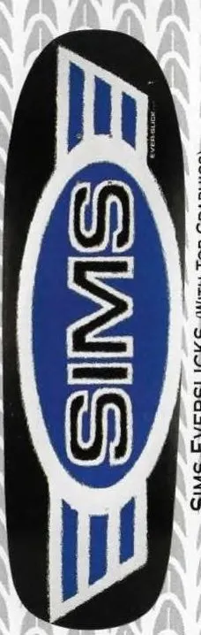 Sims Sims Everslick deck in the Cali4nia Skate Express #66 1992