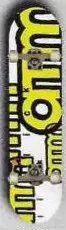 ATM Click Multi Logo deck in the Cali4nia Skate Express #77 1995