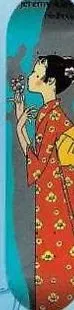 Birdhouse Klein Geisha Girl deck in the Cali4nia Skate Express #79 1996