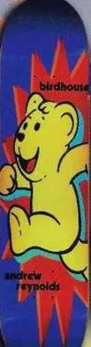 Birdhouse Reynolds Charlie Bear deck in the Cali4nia Skate Express #80 1996