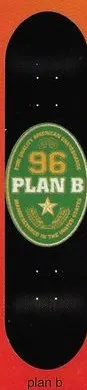 Plan B 96 Logo deck in the Cali4nia Skate Express #79 1996 Spring