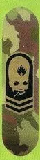 Black Label Thumb Head Army deck in the Cali4nia Skate Express #81 1997