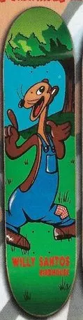 Birdhouse Santos Weasel deck in the Cali4nia Skate Express #81 1997