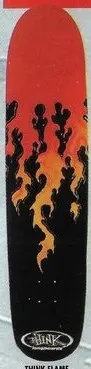 Think Flame deck in the Cali4nia Skate Express #83 1997 Summer/Fall