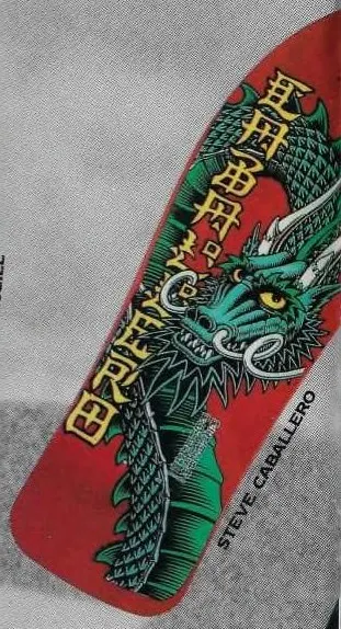 Powell Peralta Caballero Dragon deck in the Cali4nia Skate Express 1990