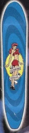 Foundation Redhead Longboard deck in the CCS 1997 Holiday