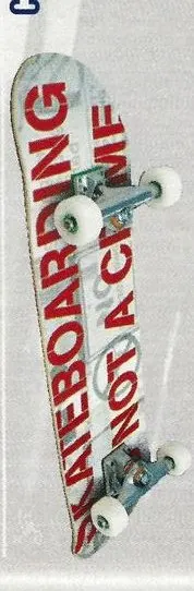 Crime Skateboarding Is Not A Crime deck in the CCS 2002 Summer