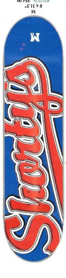 Shorty's Script Logo M (Blue) deck in the CCS 2002 Summer