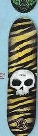 Zero Cole P2 Skull Stencil deck in the CCS 2011 Back To School