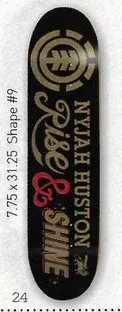 Element Nyjah Rise & Shine 2 deck in the CCS 2012 Holiday