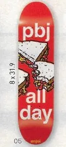Enjoi PBJ All Day (Red) deck in the CCS 2012 Holiday