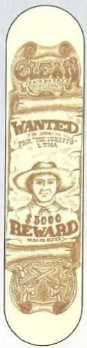 Clean Luna Western Series deck in the Clean Skateboards 1996 Spring