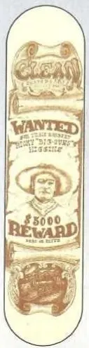 Clean Higgins Western Series deck in the Clean Skateboards 1996 Spring