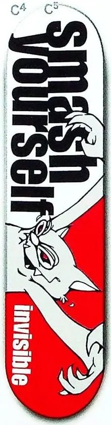 Invisible Smash Yourself deck in the Climax Manufacturing 1998