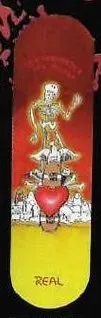 Real Schaaf Skeletal Love deck in the Deluxe Distribution 1997