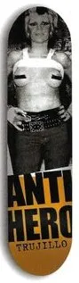Anti Hero Trujillo Tweaked deck in the Deluxe Distribution 2001 Catalog