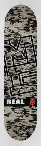 Real Gonzales Renewal (Grey Camo) deck in the Deluxe Distribution 2001 Fall