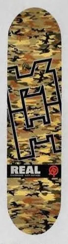 Real Hufnagel Renewal (Tan Camo) deck in the Deluxe Distribution 2001 Fall